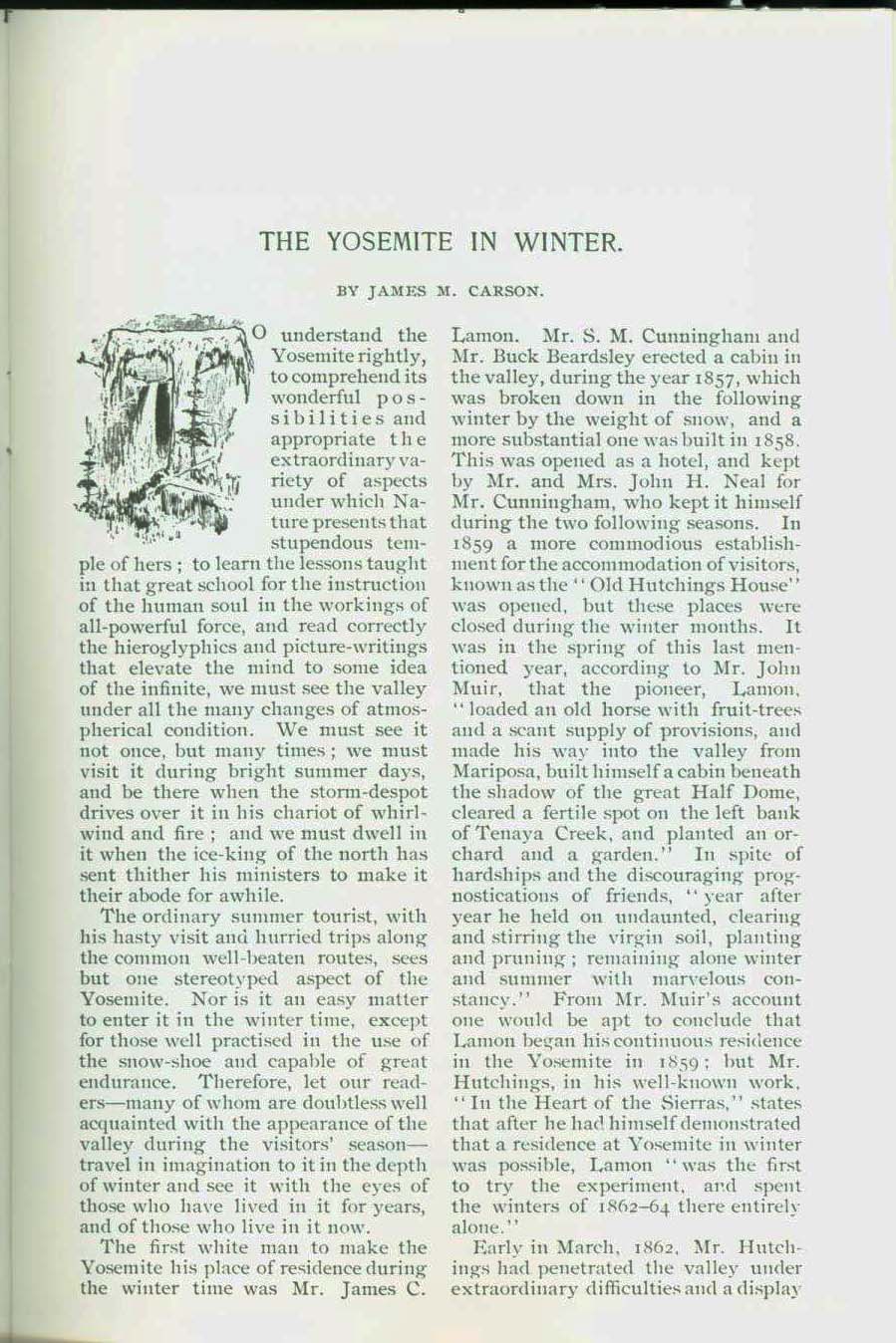 The Yosemite in Winter: an 1892 account. vist0053b